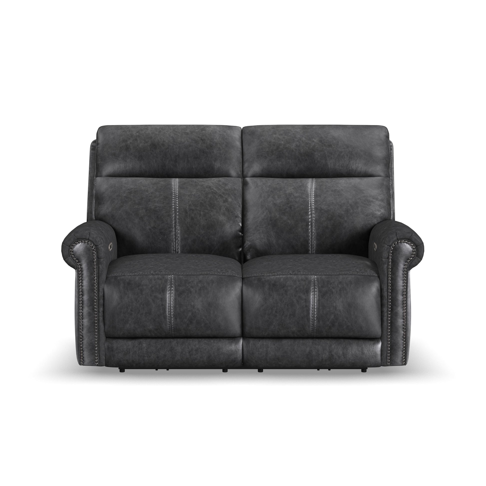 Flexsteel Alexander Power Reclining Loveseat with Power Headrest & Lumbar
