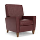 Digby Leather High-Leg Recliner - Cinnabar