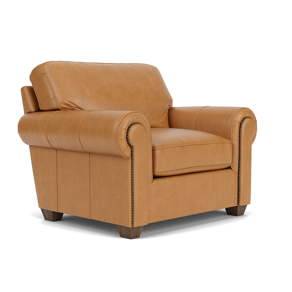Carson Leather Chair - Camel