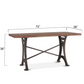 Organic Forge 72" Gathering Table Raw Walnut