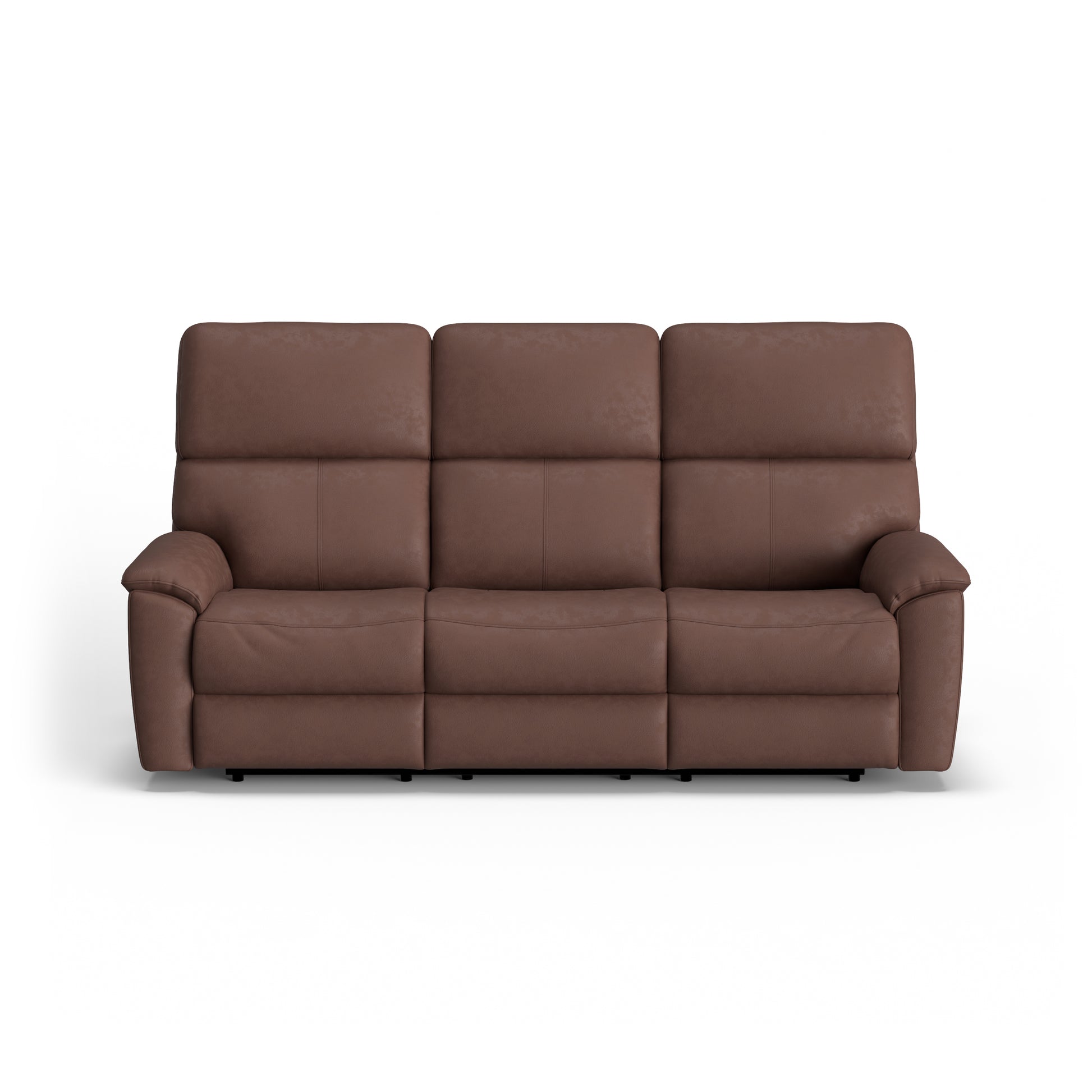 Flexsteel Porter Power Reclining Sofa with Console, Power Headrest, & Lumbar