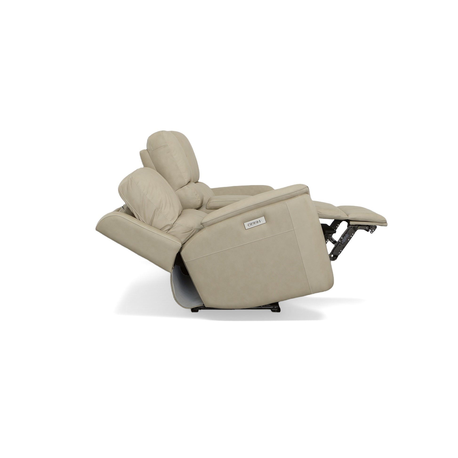 Flexsteel Henry Power Reclining Loveseat with Console & Power Headrests & Lumbar
