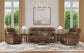 Flexsteel Alexander Power Reclining Sofa with Console, Power Headrest & Lumbar