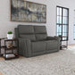 Flexsteel Carter Power Reclining Loveseat with Power Headrests & Lumbar