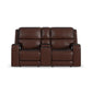 Flexsteel Oasis Power Reclining Loveseat with Console, Power Headrests, Lumbar, Heat & Massage