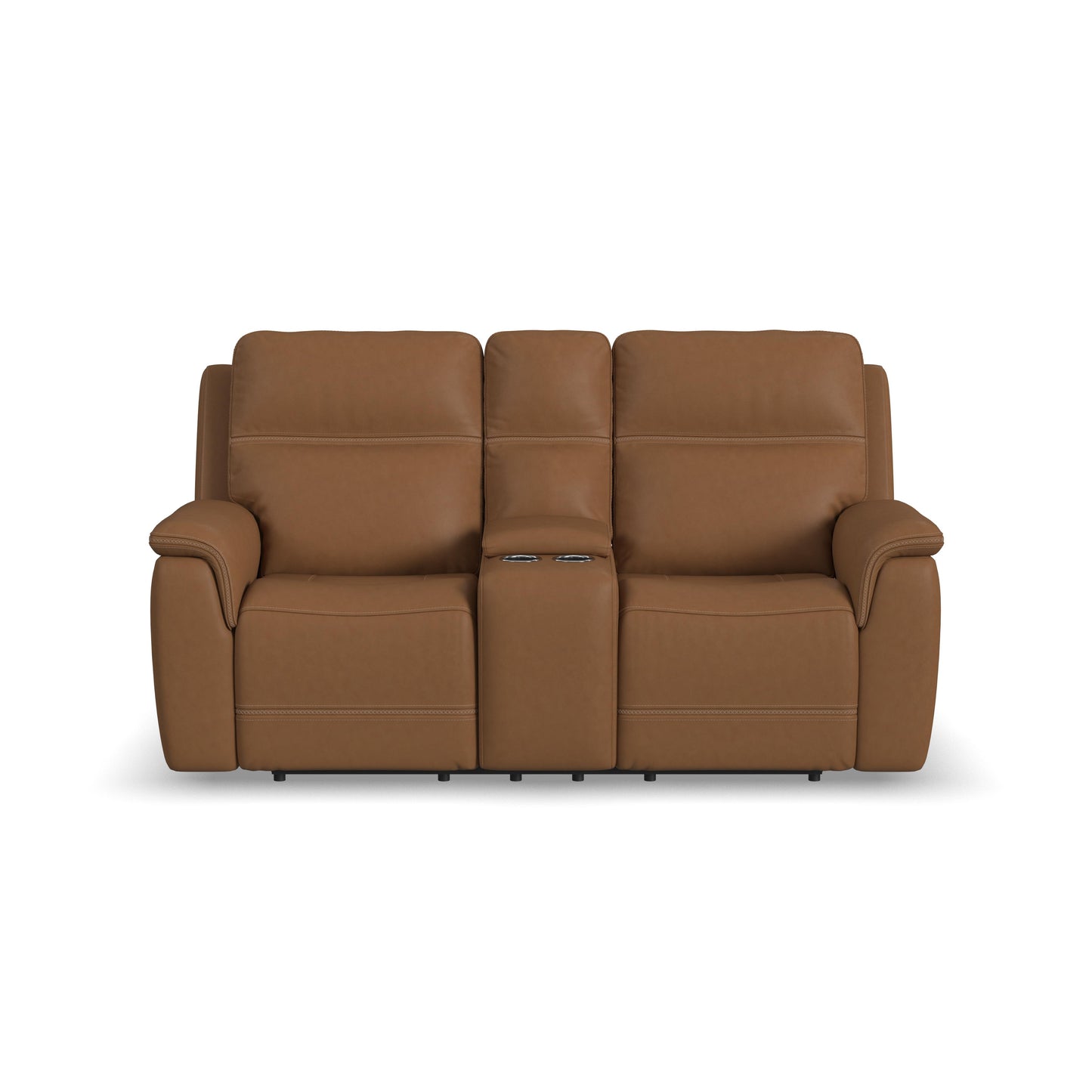 Flexsteel Sawyer Pwr Recl Loveseat w/ Console, Pwr Hdrsts, Lumbar