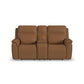 Flexsteel Sawyer Pwr Recl Loveseat w/ Console, Pwr Hdrsts, Lumbar