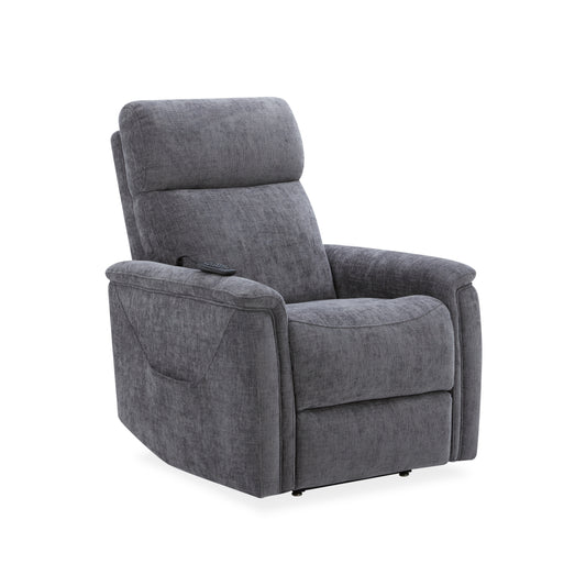 Flexsteel Luma Power Lift Recliner with Power Headrest, Lumbar, Heat & Massage