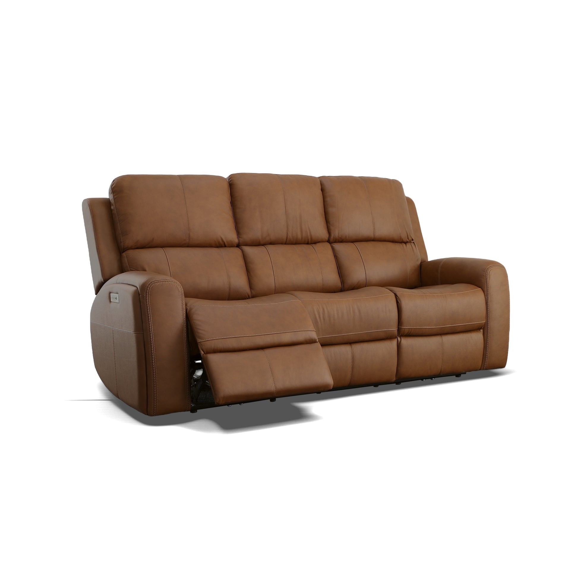 Flexsteel Linden Power Reclining Sofa with Power Headrests & Lumbar