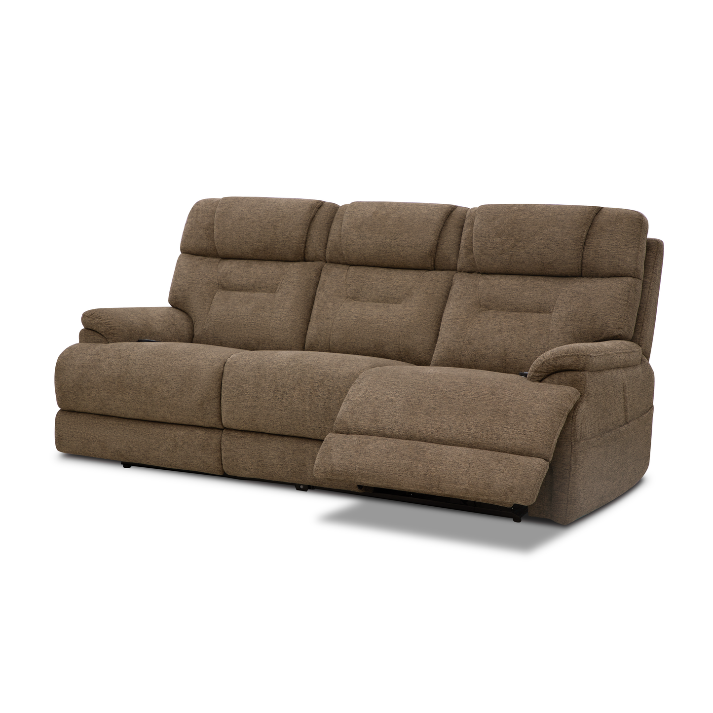 Flexsteel Zecliner Zofa Power Reclining Sofa with Console, Power Headrest, Lumbar, Heat & Massage