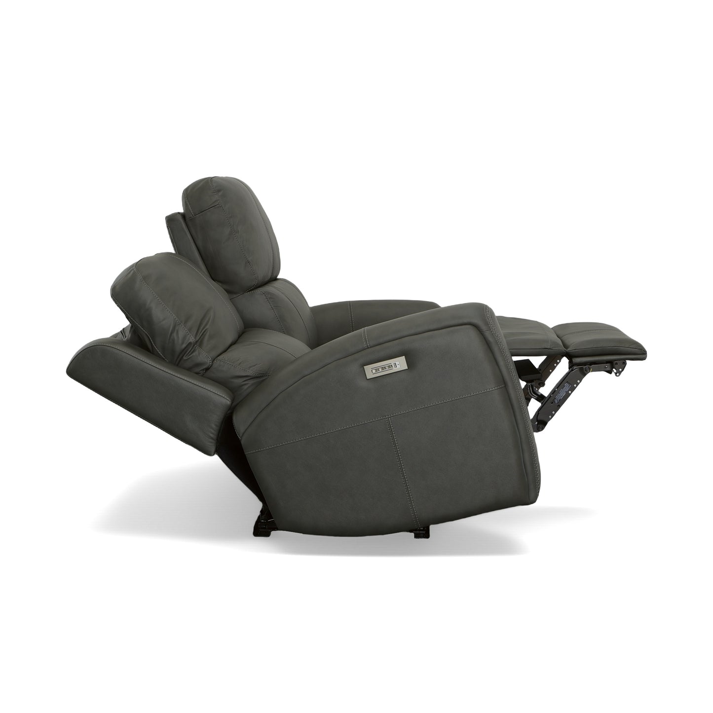 Flexsteel Linden Power Reclining Loveseat with Power Headrests & Lumbar