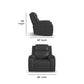 Flexsteel Ziggy Leather Power Recliner with Power Headrest, Lumbar, Heat & Massage