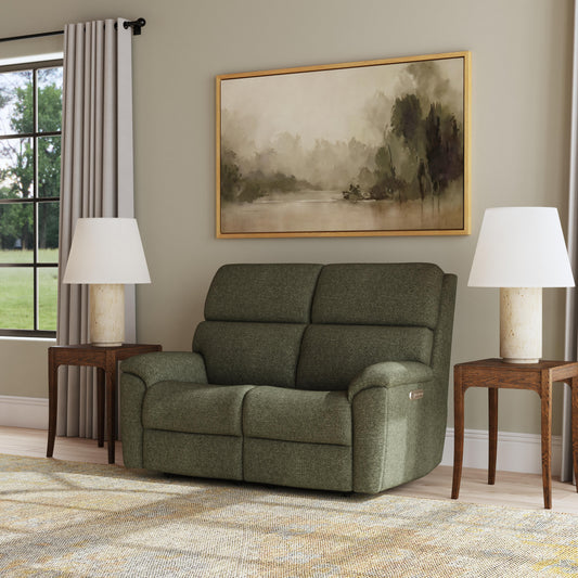 Porter Power Reclining Loveseat with Power Headrest & Lumbar