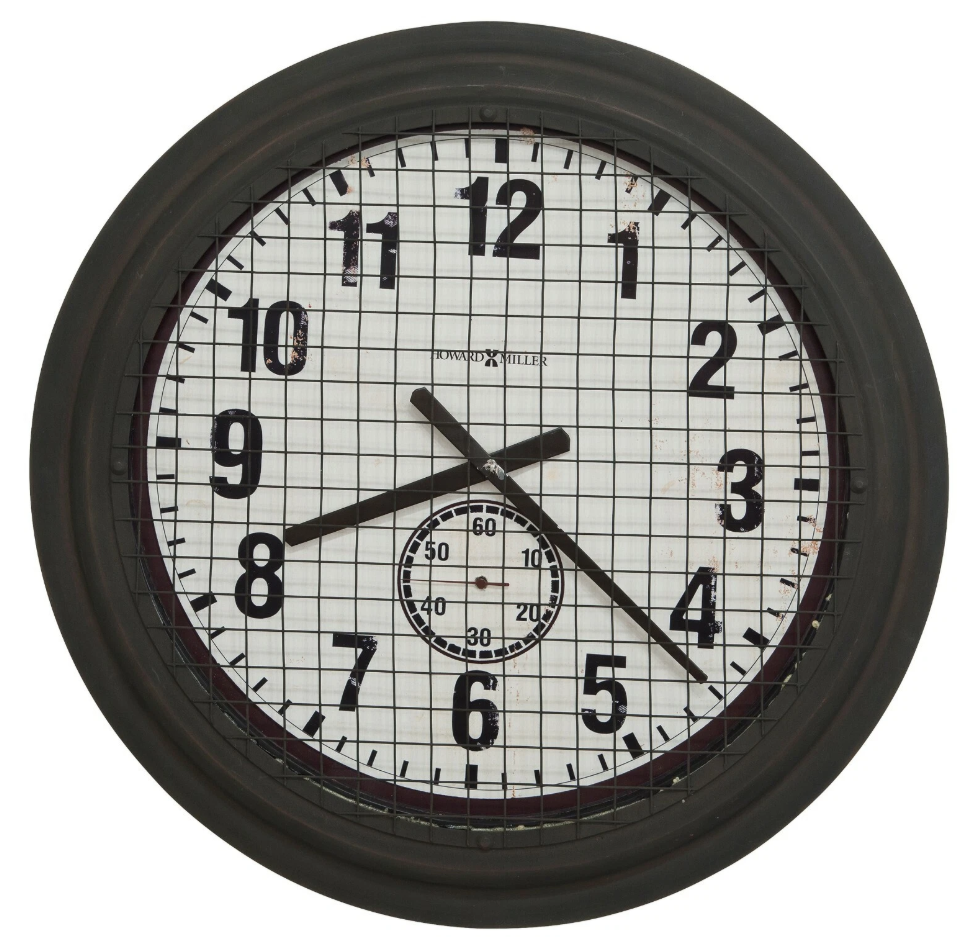 Gallery Grid Iron Works Wall Clock