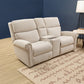 Flexsteel Bernard Power Reclining Loveseat with Console, Power Headrest, & Lumbar