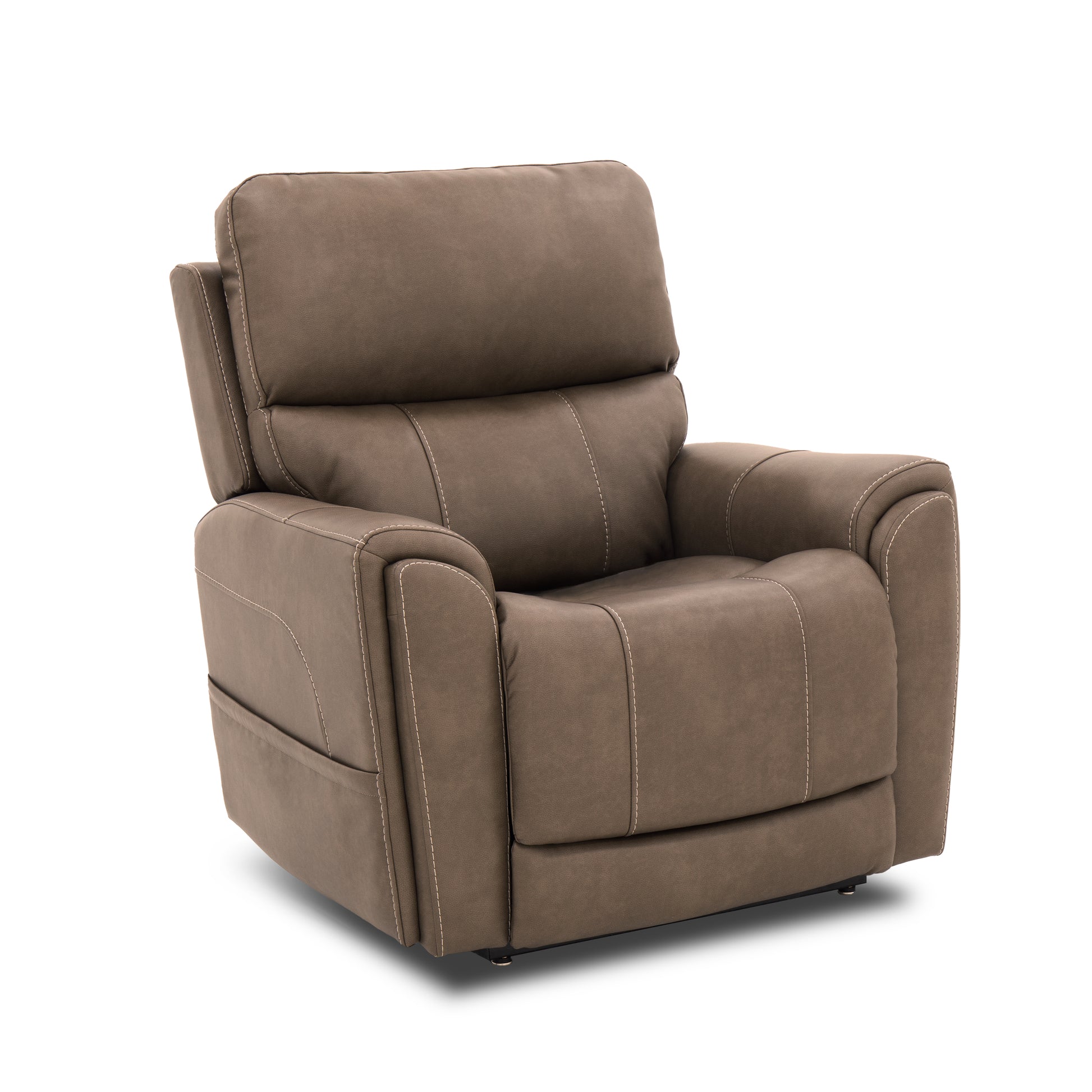 Flexsteel Carter Power Rocking Recliner with Power Headrest, Lumbar, Heat & Massage