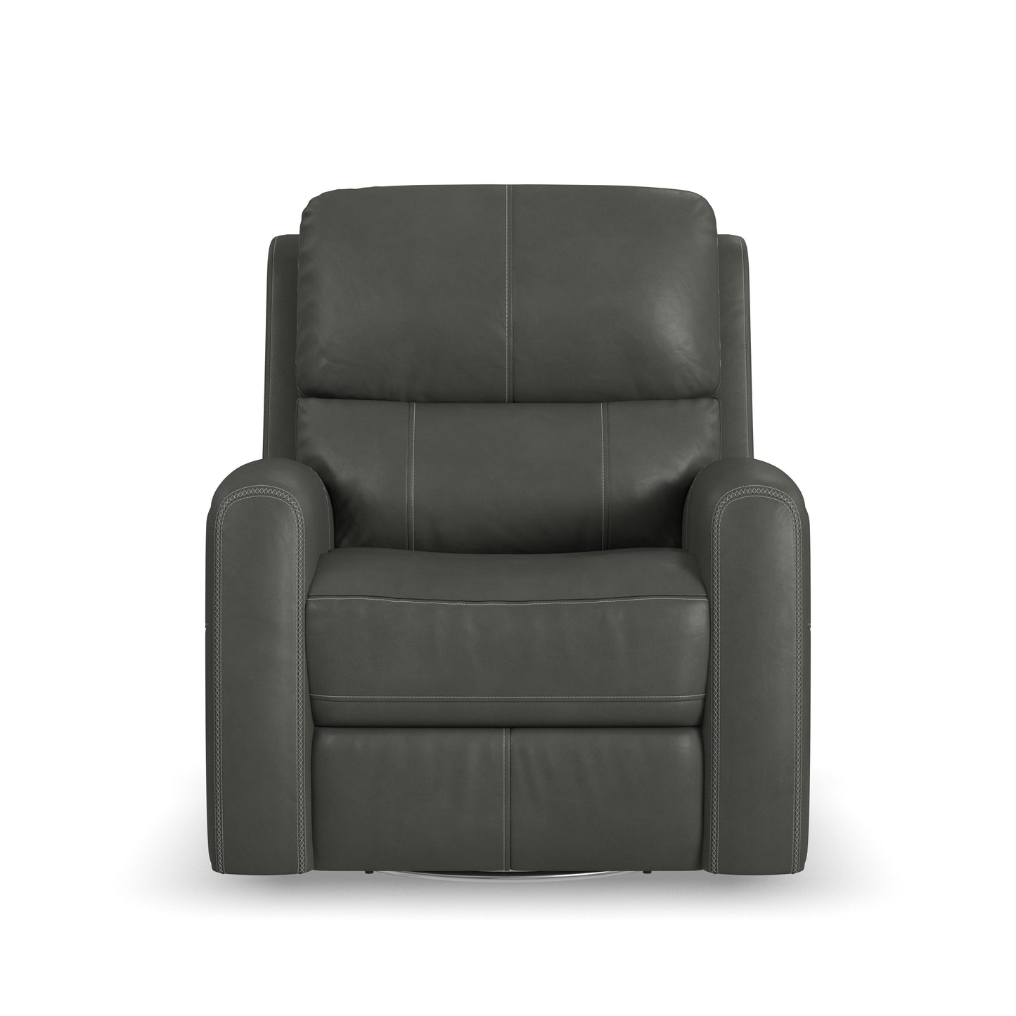 Flexsteel Linden Power Swivel Gliding Recliner with Power Headrest, Lumbar, Heat & Massage