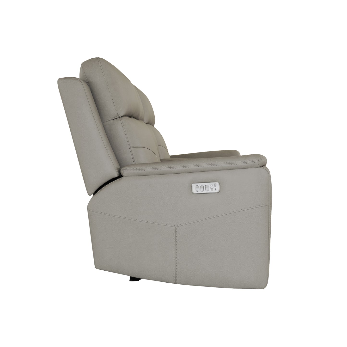 Flexsteel Vernon Power Reclining Loveseat with Console, Power Headrests, Lumbar, Heat & Massage