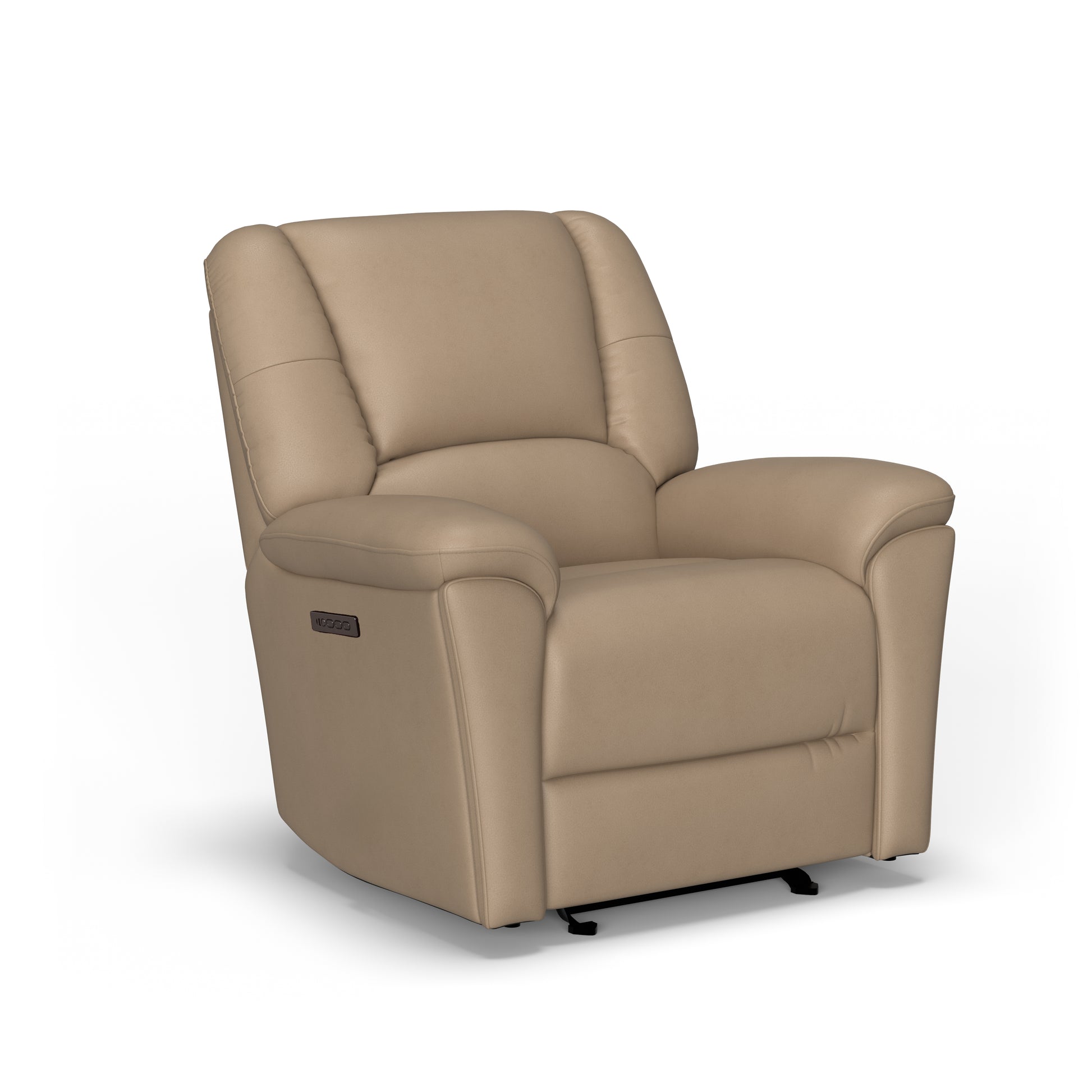 Flexsteel Plush Power Gliding Recliner with Power Headrest & Lumbar