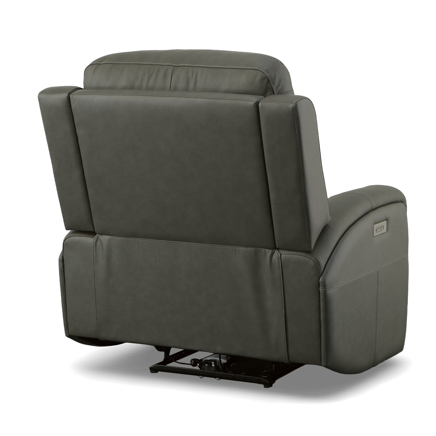 Flexsteel Linden Power Swivel Gliding Recliner with Power Headrest, Lumbar, Heat & Massage
