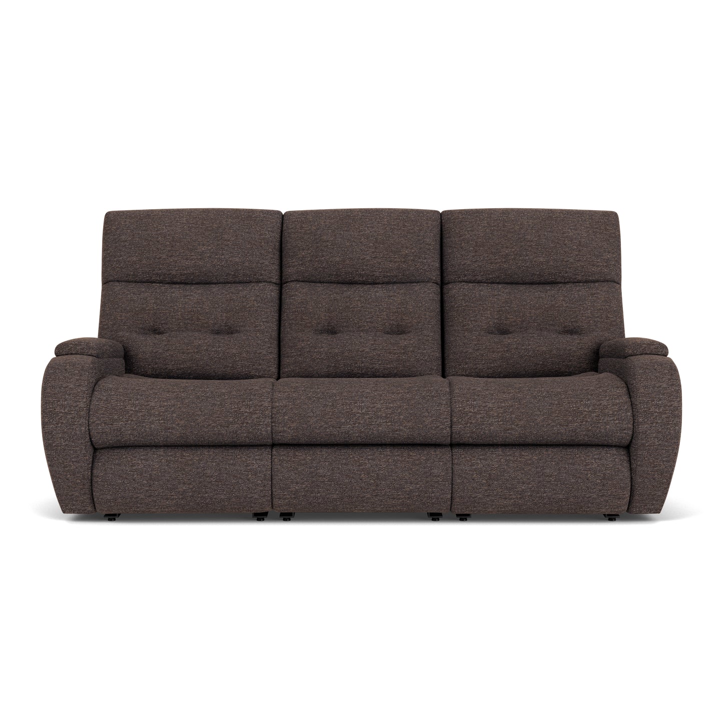 Flexsteel Strait Power Reclining Sofa with Power Headrests