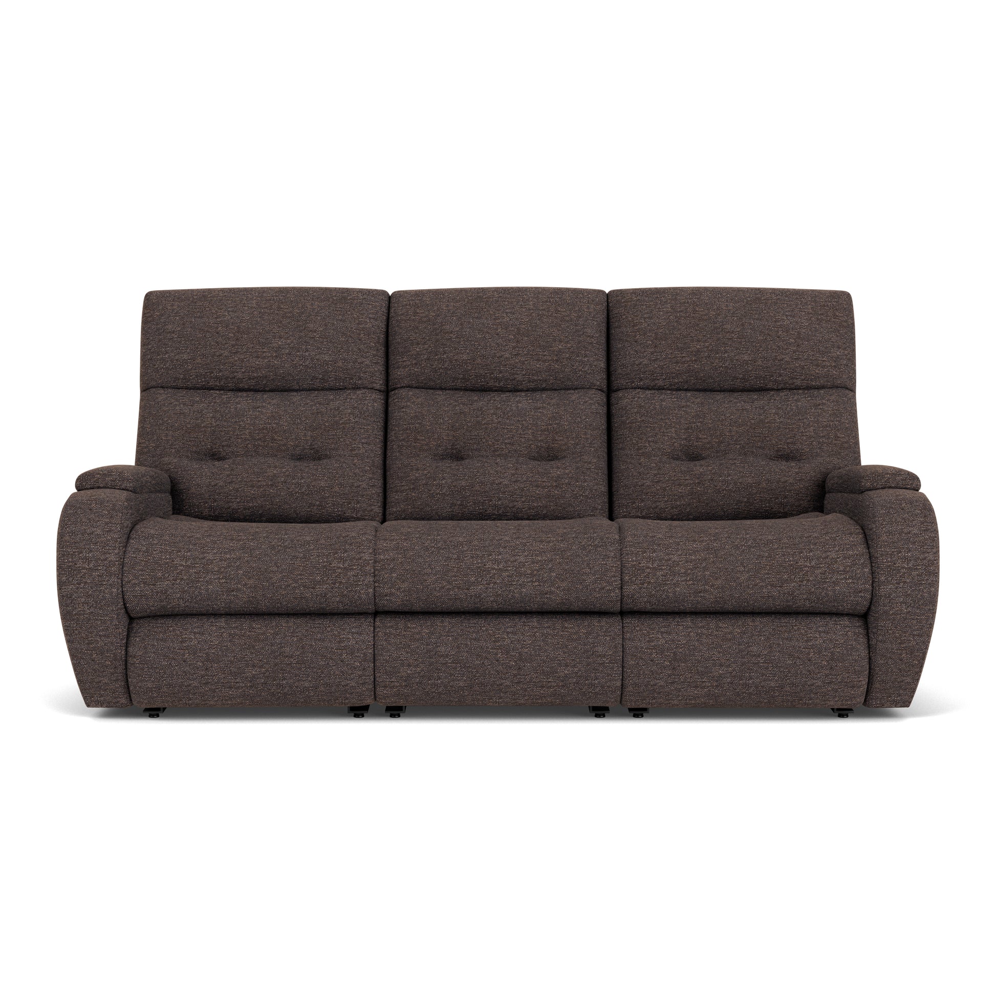 Flexsteel Strait Power Reclining Sofa with Power Headrests