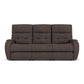 Flexsteel Strait Power Reclining Sofa with Power Headrests