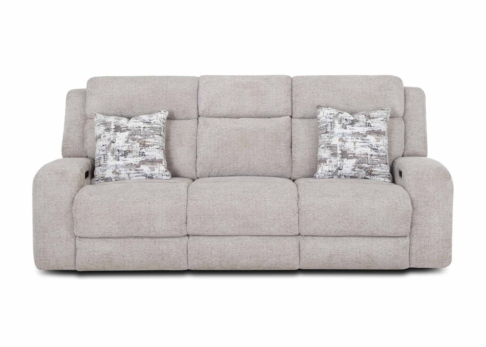 Logan Power Reclining Sofa w/ Power Headrest, Drop Down Table, Cupholders & USB