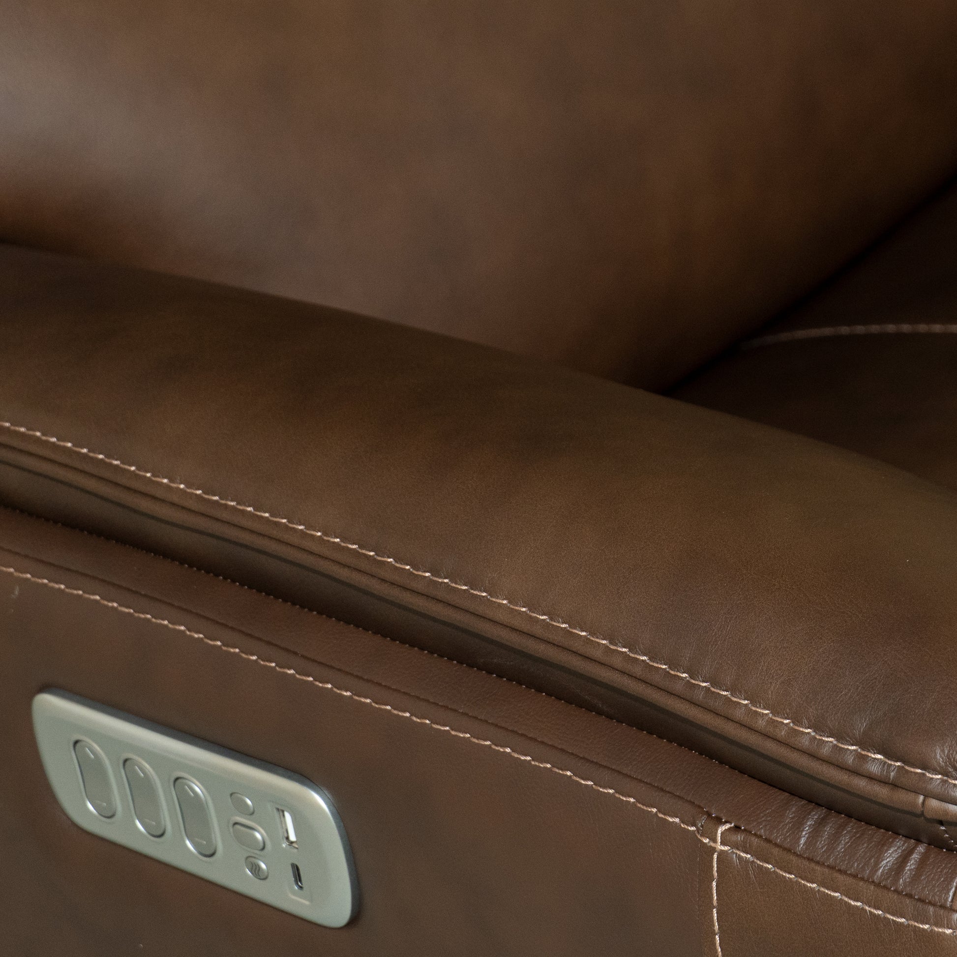 Flexsteel Henry Power Swivel Gliding Recliner with Power Headrest, Lumbar, Heat & Massage
