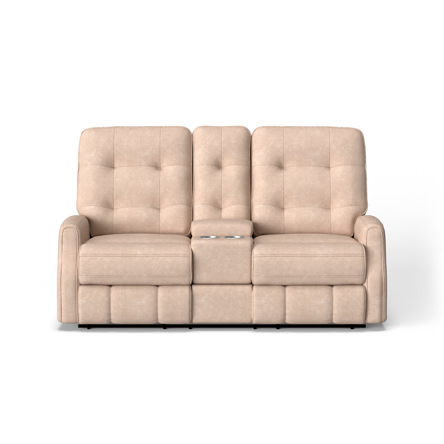 Flexsteel Devon Power Reclining Loveseat with Console & Power Headrests
