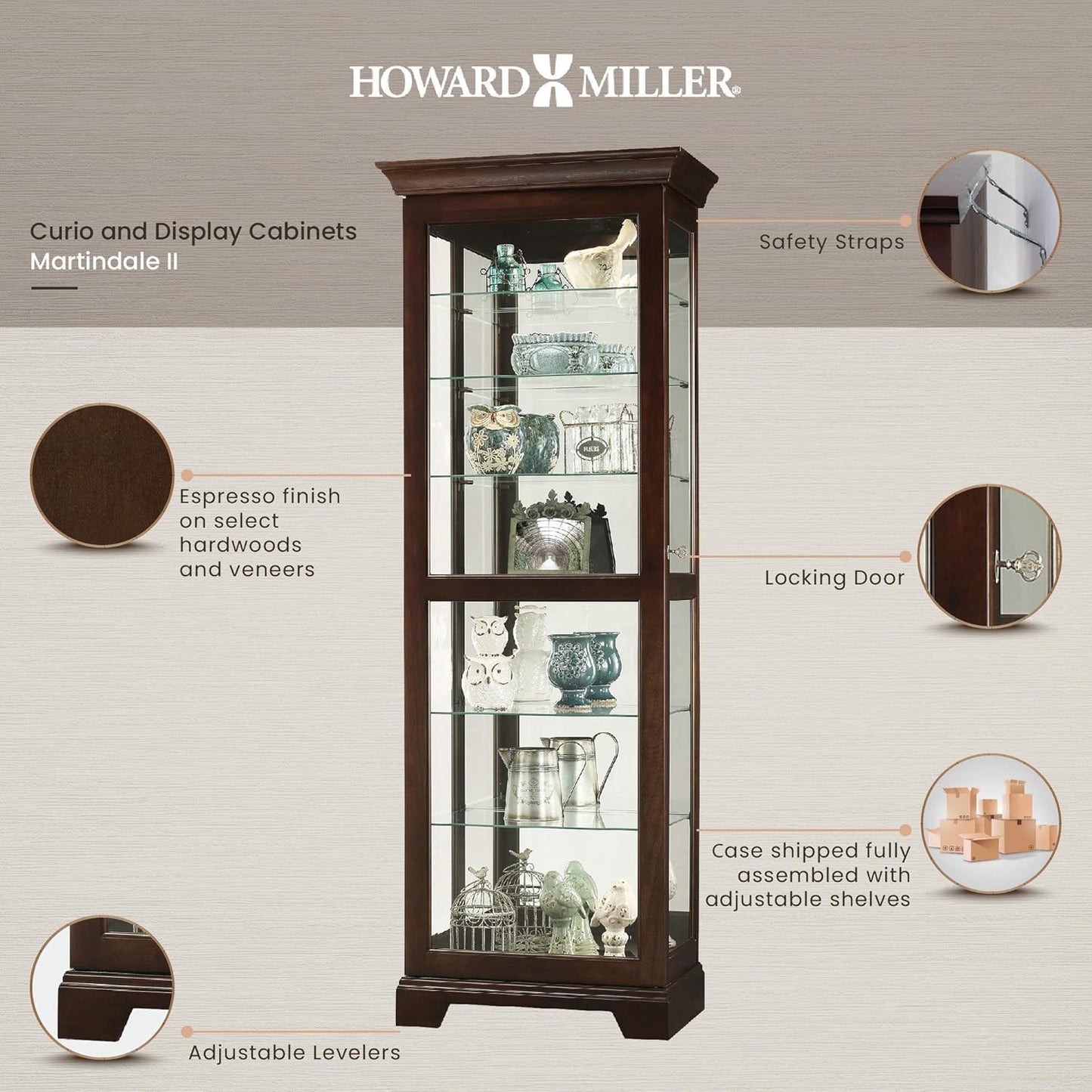 Martindale II Curio Cabinet