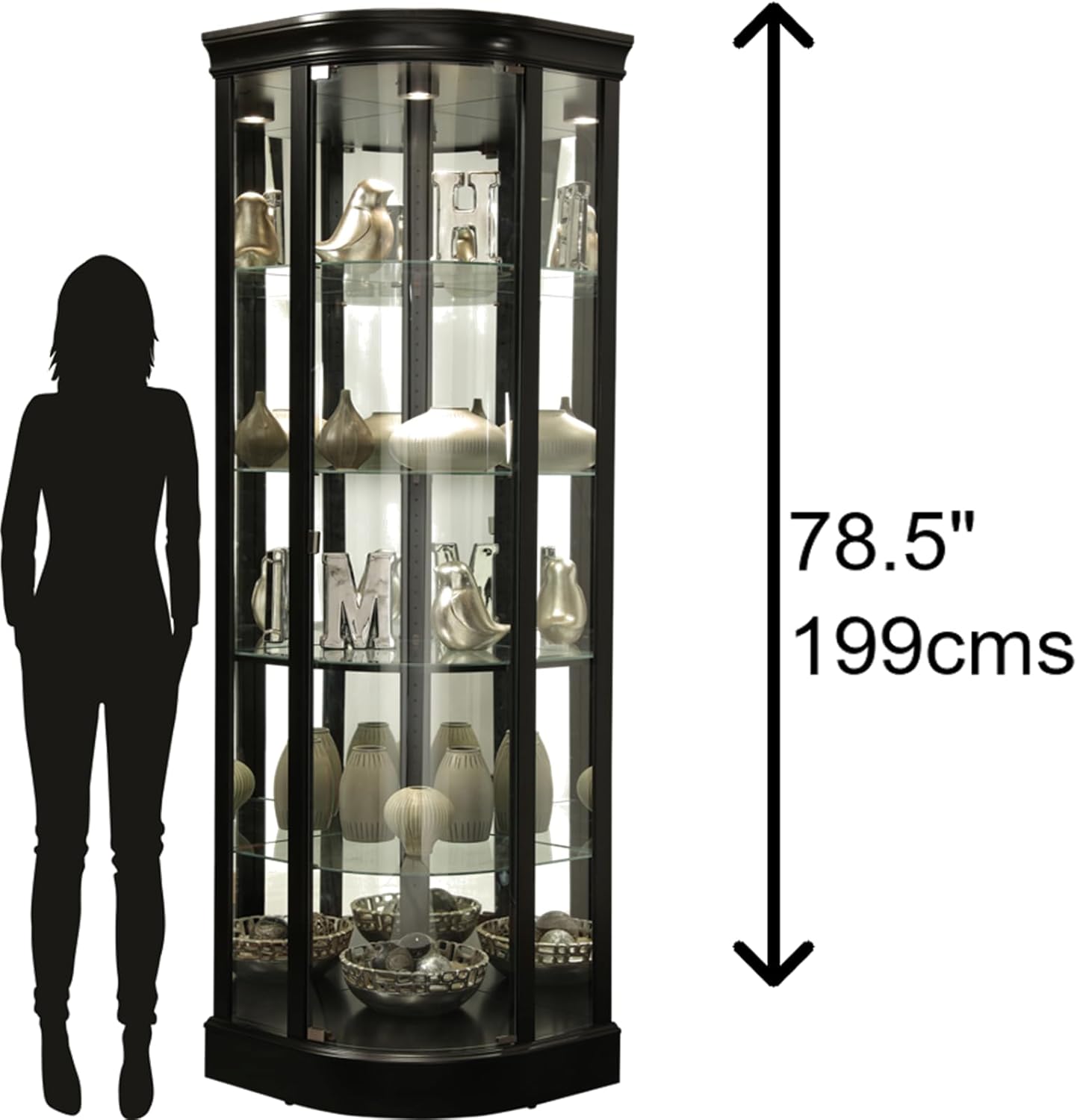 Marlowe II Curio Cabinet