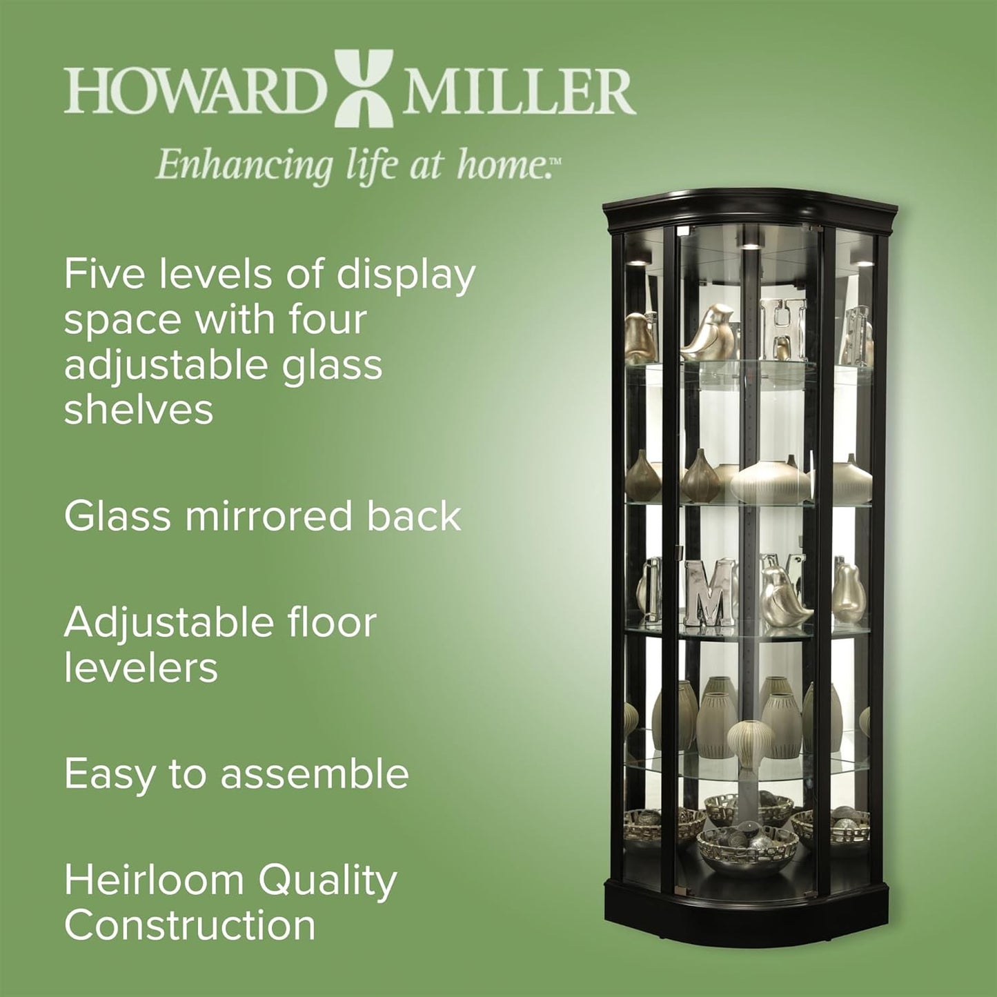 Marlowe II Curio Cabinet