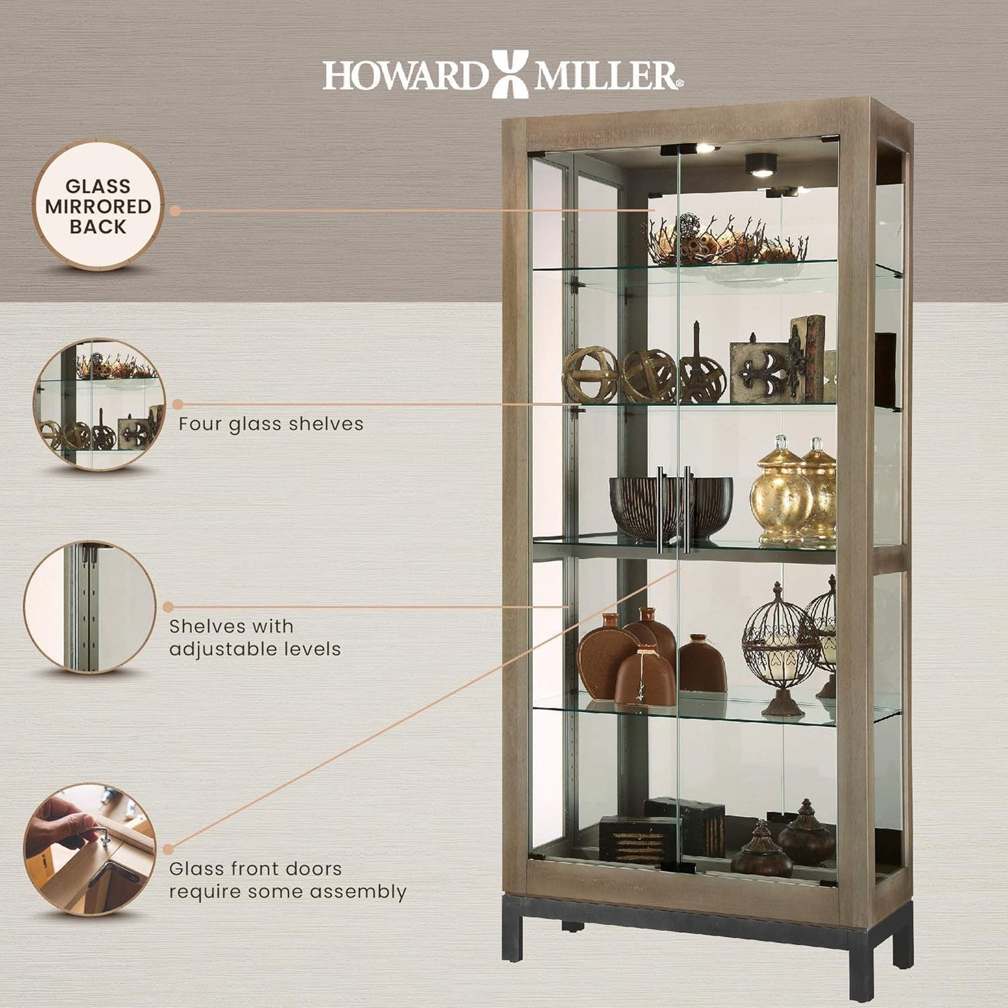 Quinn V Curio Cabinet