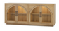 Vannes 4 Door Sideboard w/ Glass Shelves and LED lights