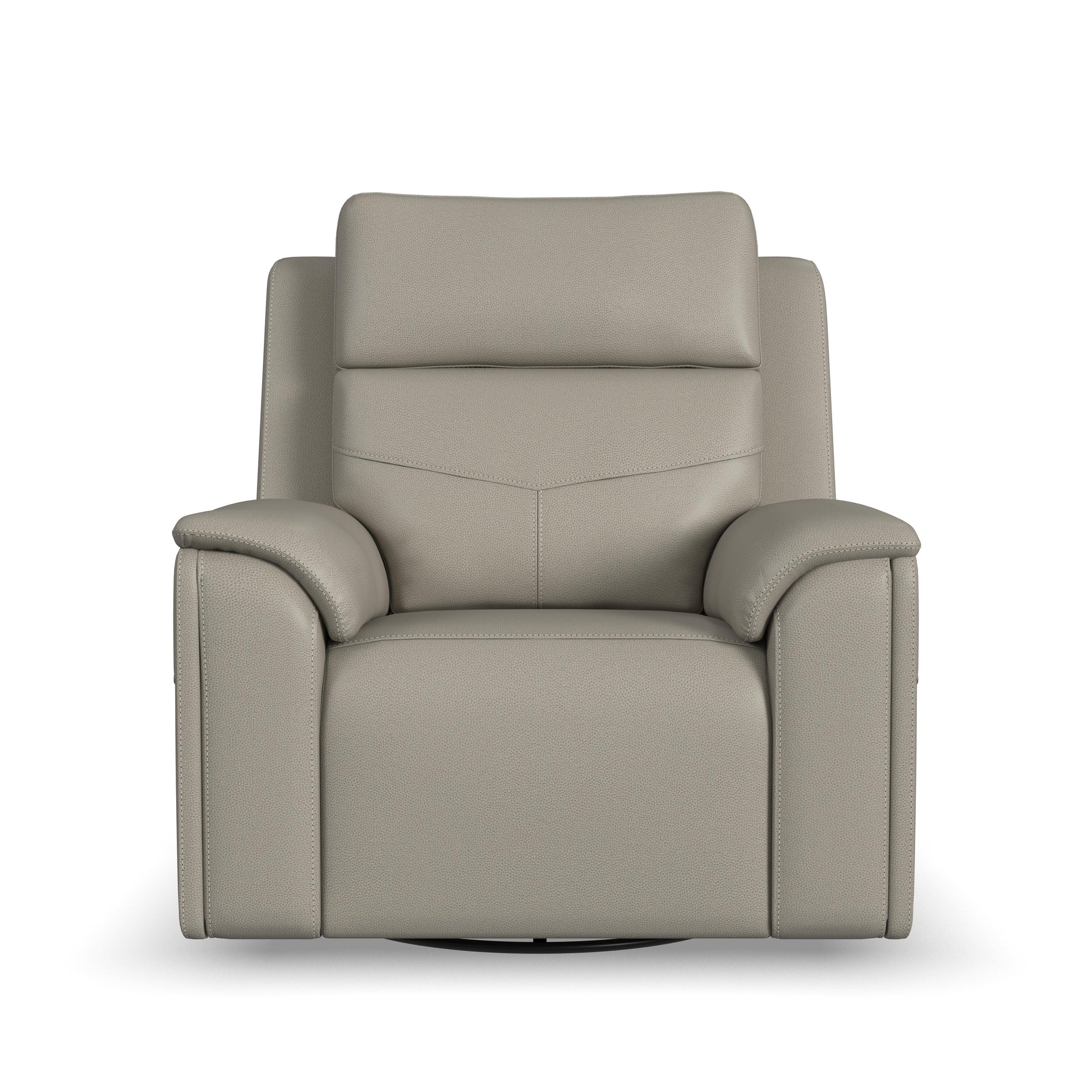 Flexsteel Vernon Power Swivel Gliding Recliner with Power Headrest, Lumbar, Heat & Massage