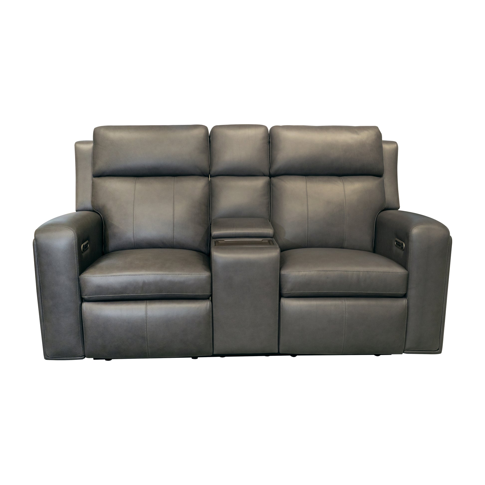 Flexsteel Wyatt Power Reclining Loveseat with Console & Power Headrests & Lumbar