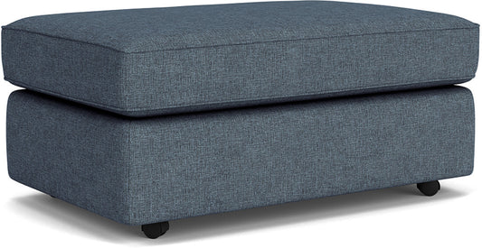Flexsteel Vail Cocktail Ottoman with Casters