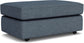 Flexsteel Vail Cocktail Ottoman with Casters