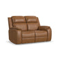 Flexsteel Ziggy Power Reclining Loveseat with Power Headrest, Lumbar, Heat & Massage