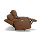 Flexsteel Linden Power Reclining Loveseat with Console & Power Headrests & Lumbar