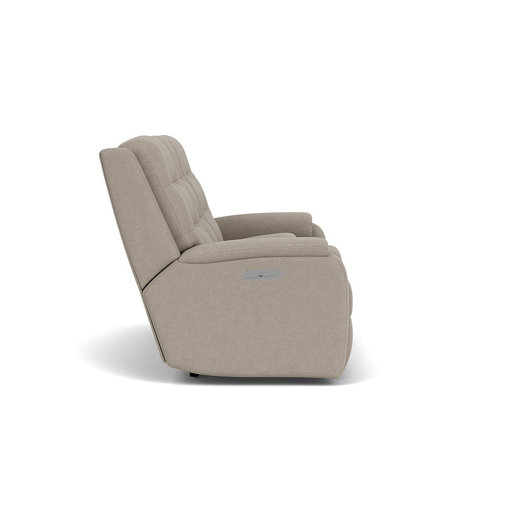 Flexsteel Arlo Power Reclining Loveseat with Console & Power Headrests & Lumbar