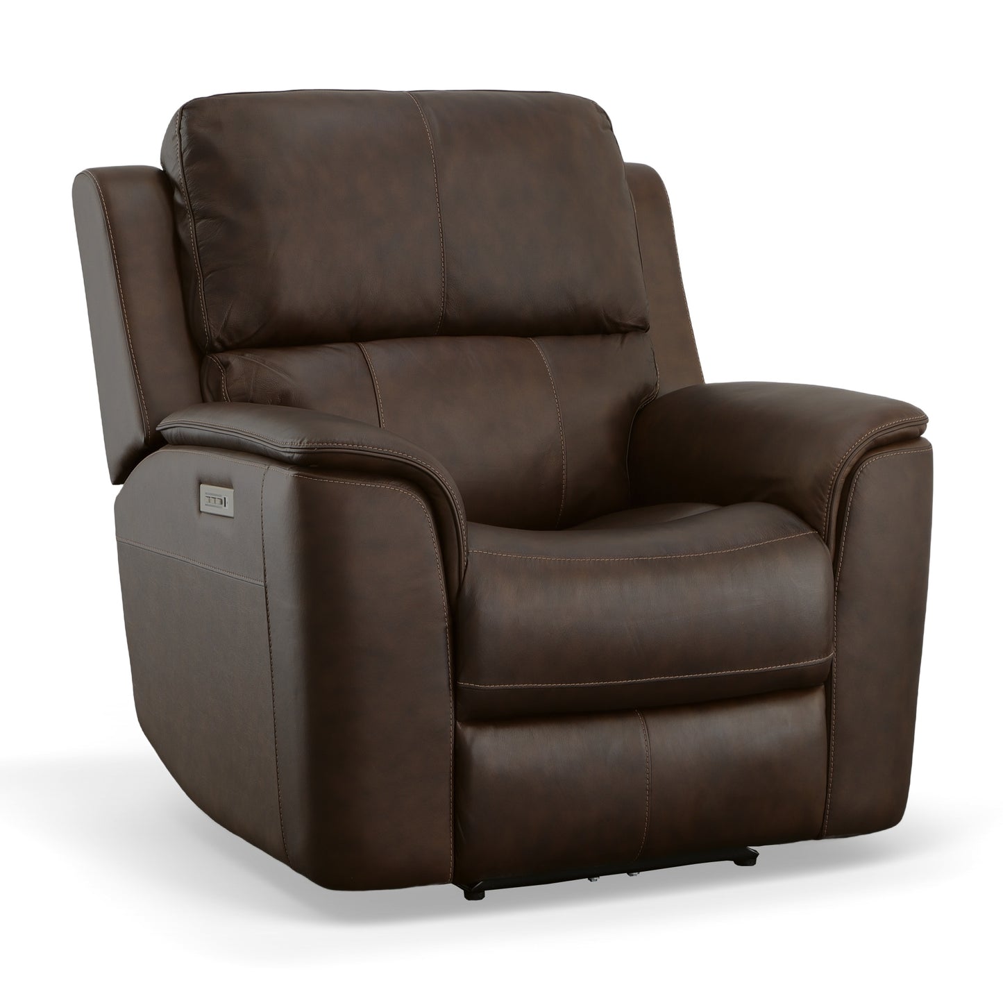 Flexsteel Henry Power Recliner with Power Headrest & Lumbar