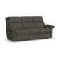 Flexsteel Bernard Power Reclining Sofa with Console, Power Headrests & Lumbar