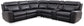 70289 6pc Zero Gravity Motion Sectional With Power Headrest