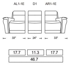 70693 Power Reclining Sofa