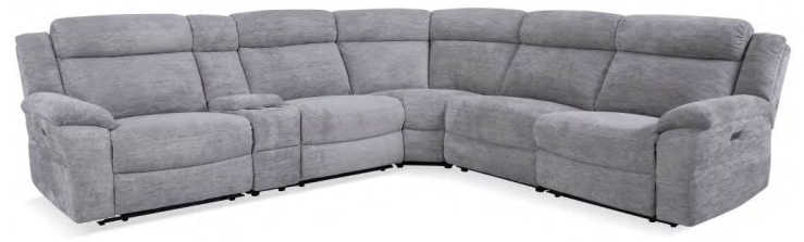 70829 Power Upholstered 6 Pc Sectional