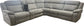 70829 Power Upholstered 6 Pc Sectional