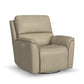 Flexsteel Henry Power Swivel Gliding Recliner with Power Headrest, Lumbar, Heat & Massage