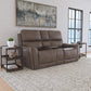 Flexsteel Carter Power Reclining Loveseat with Console & Power Headrests & Lumbar
